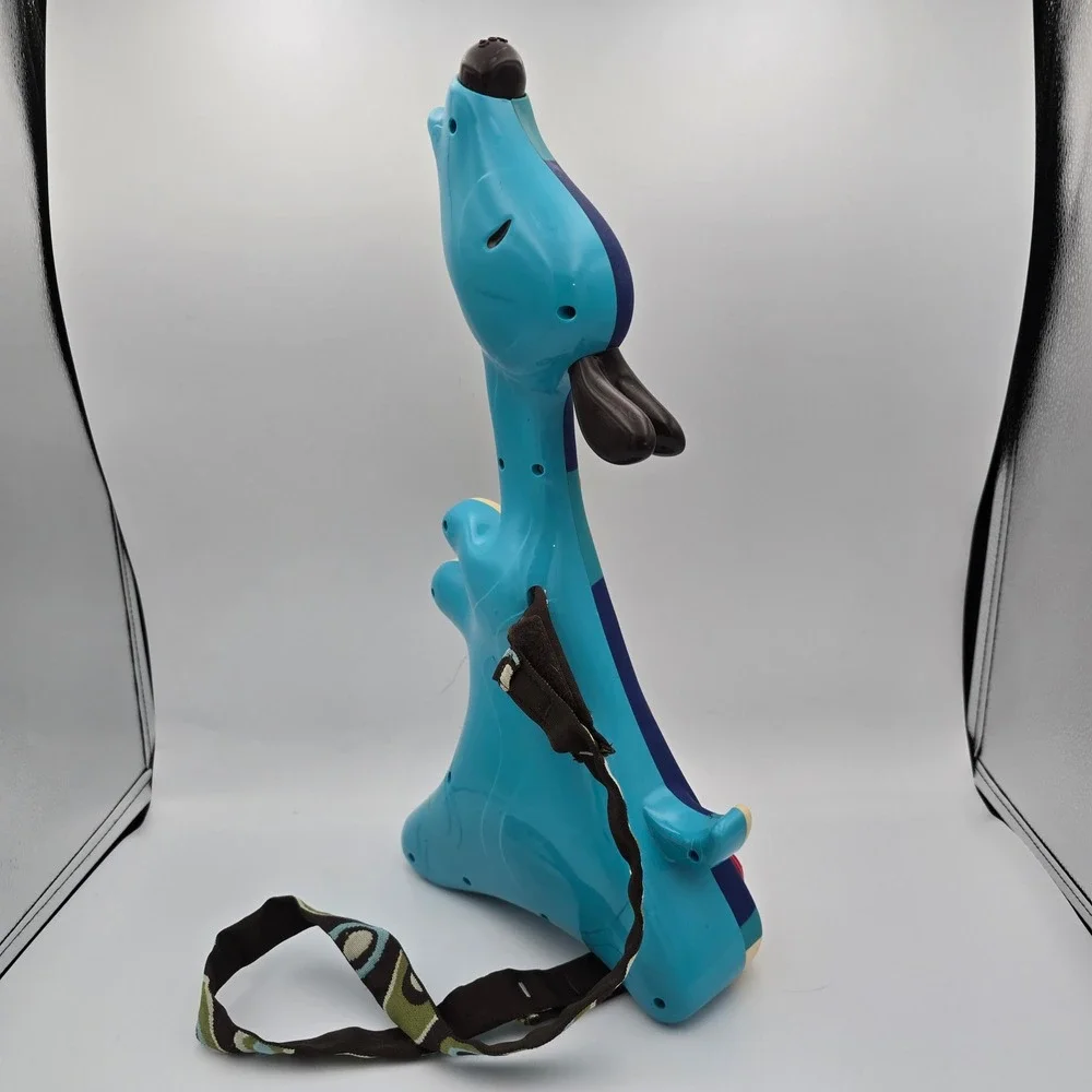 B. Toys Woofer Guitar Dog Musical Toy Blue Cream Acoustic Electric Hound Modes